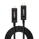 Καλώδιο USB Lindy 15m Fibre Optic Hybrid USB Type-C Video Cable
