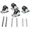 Αξεσουάρ Για Καμπίνα Δικτύου StarTech Heavy Duty Set of 4 M6 2-inch Kit, Pattern, Wheels Steel/Plastic (RKCASTER2)