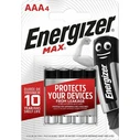 Αλκαλικές Μπαταρίες Energizer MAX AAA LR03, 4 PIECES, ECO PACKAGING