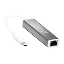 Αντάπτορας Δικτύου USB J5create USB-C to Gigabit Ethernet; silver JCE133G-N