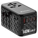 Αντάπτορας Πρίζας Verbatim GaN III Uni.Travel 140W UTA-10 32125