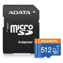 Κάρτα Μνήμης microSDHC 512GB Adata UHS-I CL10 100/20 MB/s W/1 Adap.