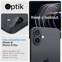 Spigen GLAS.tR Ez Fit Optik Pro Camera Protector Apple iPhone 16 / 16 Plus Black [2 PACK]
