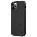 AMG AMHCP12LDOLBK Apple iPhone 12 Pro Max hardcase Leather Hot Stamped black
