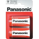 Μπαταρίες Zinc Panasonic Carbon, D/R20, 1.5V, 2τμχ