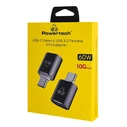 Αντάπτορας USB-C Powertech σε USB 3.0 PTR-0148, 10 Gbps, 60W, Γκρι