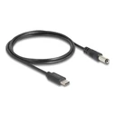 Καλώδιο USB-C Delock σε DC 5.5 X 2.1mm 85397, 1M, Μαύρο