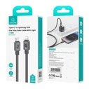 Καλώδιο Lightning Usams σε USB-C US-Sj685, 30W, 480Mbps, 1.2M, Μαύρο