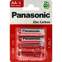 Μπαταρίες Zinc Panasonic Carbon, Aa/Lr6, 1.5V, 4τμχ