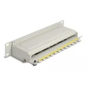 Patch Panel Delock 66873 για Καμπίνα Δικτύου 10"/1U, 8X Ports, Γκρι