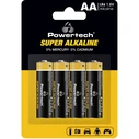 Αλκαλικές Μπαταρίες Powertech Super Alkaline PT-1214, Aa, 1.5V, 4τμχ