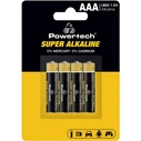 Αλκαλικές Μπαταρίες Powertech Super Alkaline PT-1213, Aaa, 1.5V, 4τμχ