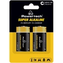 Αλκαλικές Μπαταρίες Powertech Super Alkaline PT-1216, Lr14, 1.5V, 2τμχ