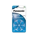 Μπαταρίες Ακουστικών Βαρηκοΐας Panasonic Pr675, Mercury Free, 1.4V, 6τμχ