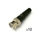Βύσμα BNC Male ST-09B για Ομοαξονικά Καλώδια Cc-100/Cc-200/Rg-59, 10τμχ