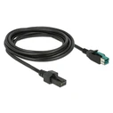 Καλώδιο Delock Καλώδιο Poweredusb σε 2X 4Pin 85484 για Pos, 12V, 3M, Μαύρο