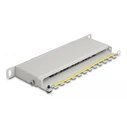 Patch Panel Delock 66871 για Καμπίνα Δικτύου 10"/0.5U, 8X Ports, Γκρι