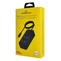 USB Hub Powertech USB 3.2 Hub PTR-0156 4X Θυρών, 5Gbps, USB-C Σύνδεση, 1M, Μαύρο