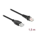 Καλώδιο POS USB Delock σε Rj50 90598 για Aξεσουάρ POS, 1.5M, Μαύρο