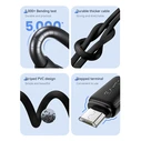 Καλώδιο Micro USB Usams σε USB US-Sj690, 10W, 480Mbps, 1M, Μαύρο