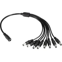 Αξεσουάρ CCTV Folksafe Splitter Dc1F8M, 1 Θηλυκό σε 8 Αρσενικά, 5.5X2.1mm, 4τμχ