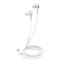 Handsfree Ακουστικά Celebrat με Μικρόφωνο E300, USB-C Σύνδεση, Φ10mm, 1.2M, Λευκά