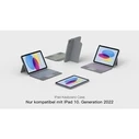 Inateck AceTouch KB04112 Αφαιρούμενο Πληκτρολόγιο-Θήκη για iPad 10ης/11ης Γενιάς (QWERTZ, Γκρι)