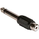 Αντάπτορας Ήχου Powertech Mono 6.35mm σε RCA CAB-J025, Μαύρος, 5τμχ