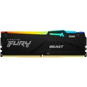 Μνήμη RAM Σταθερού DDR5 32GB Kingston KF560C30BBEAK2-32 FURY Beast Black RGB 6000MT/s, KIT OF 2, EXPO