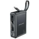 AWEI P87K 10000mAh 30W powerbank with built-in USB-C cable black 