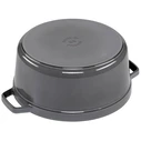 Staub Round Cocotte 26 cm, 5.2 L - Graphite Grey (Cast Iron)