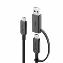 Καλώδιo USB Alogic Elements Series USB-C to USB-A Adapter 1.2M Male-Male 5A/