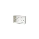 Πρίζα Δικτύου Lindy surface-mounted frame wall box 2-way UK 147x86x47 mm White