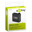 Battery Tester Goobay 54020, για AAA/AA/C/D/9V/N, μαύρο