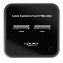 Docking Station Delock M.2 2x M.2 NVMe PCIe SSD Klon Funktion