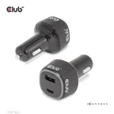 Φορτιστής Αυτοκινήτου Club 3D USB 1xUSB C, 1xUSB A, 63W, 12/24V