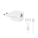 Φορτιστής Πρίζας Conceptronic 2Port 33W,1xUSB-C,1xUSB-A +3-in-1 sw