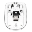Ποντίκι Ενσύρματο Manhattan Funk USB-A 4buttons RGB LED White transparent