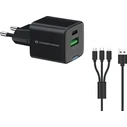 Φορτιστής Πρίζας Conceptronic 2Port 33W,1xUSB-C,1xUSB-A +3-in-1 sw
