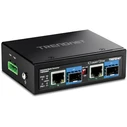 Converter Trendnet 2-Port Industrial SFP to Gigabit PoE++ Media Conv.