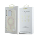 Guess GUHMP16LH4DTEH Apple iPhone 16 Pro hardcase IML 4G Background MagSafe white