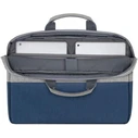 Τσάντα Laptop Riva NB Tasche Prater 15,6" grey/blue 7532