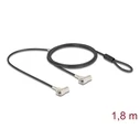 Κλειδαριά Laptop NaviLock Dual Kesnington Slots N.W.