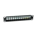 Patch Panel Equip 12x Cat6A 10" FTP 1HE Keystone Montage sw