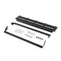 Patch Panel Lanberg 48-Port 2U 19" Cat. 6 UTP Black