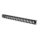 Patch Panel Digitus 1HE 24-Port modular geschirmt Black