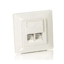Πρίζα Δικτύου Equip +Frontplatte 2xRJ45 Cat5e 45° RAL 1013