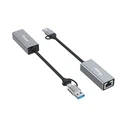 Αντάπτορας Δικτύου USB Equip USB-C -> RJ45 10/100/1000/2500 Mbps + USB-A
