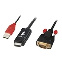 Καλώδιο HDMI Lindy to VGA - video converter - Black