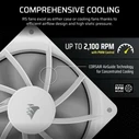 Case Fan 12cm Corsair Fan RS120 PWM 3x12cm white